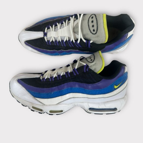 Nike‎ Air Max Kaomoji White Blue Purple Sneakers DD9600-100 Men's Size 14 - Picture 4 of 10